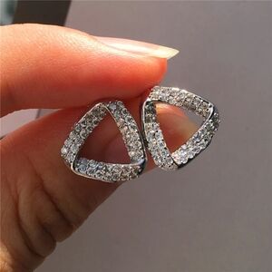 Silver color earrings